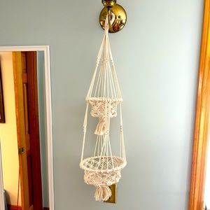 Free with purchase- Vintage Boho Macrame Hanging Plant Holder